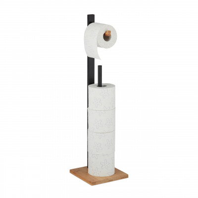 Voľne stojaci držiak a stojan na toaletný papier RelaxDays RD7610, bambusový Voľne stojaci držiak a stojan na toaletný papier RelaxDays RD7610, bambusový