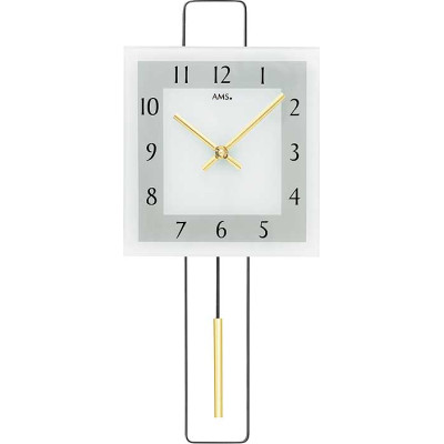 Kyvadlové hodiny 7505 AMS riadené rádiovým signálom 44cm
