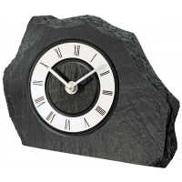 Stolové hodiny z bridlice AMS 1104, 20 cm