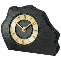 Stolové hodiny z bridlice AMS 1105, 20 cm