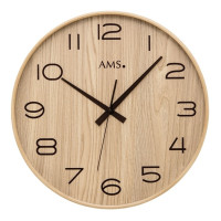 Dizajnové drevené hodiny AMS 5522 riadené rádiovým signálom – 40 cm Dizajnové drevené hodiny AMS 5522 riadené rádiovým signálom – 40 cm
