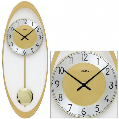 Kyvadlové nástenné hodiny 7417 AMS 50cm Kyvadlové nástenné hodiny 7417 AMS 50cm