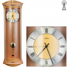 Kyvadlové nástenné hodiny 5080/16 AMS riadené rádiovým signálom 82cm