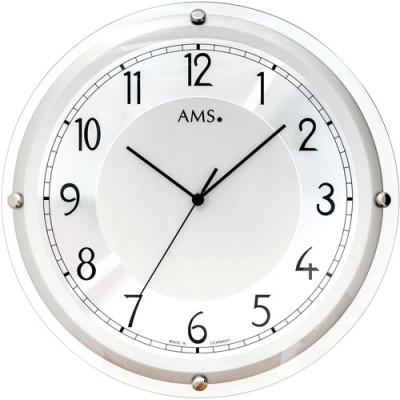 Nástenné hodiny 5542 rádiom riadené AMS 40cm