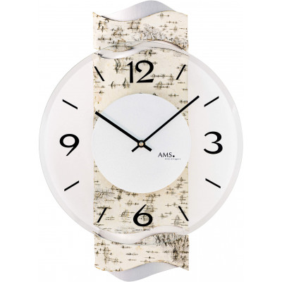 Dizajnové nástenné hodiny AMS 9624, 39 cm