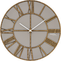 Drevené nástenné hodiny AMS 9635, 40 cm