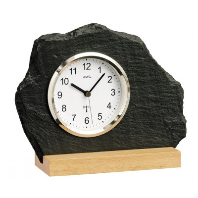 Originálne bridlicové hodiny riadené signálom DCF 5114 AMS 21cm Originálne bridlicové hodiny riadené signálom DCF 5114 AMS 21cm