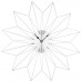 Nástenné hodiny Crystal Star silver, 50cm