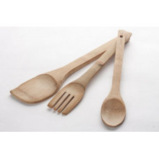 3-dielna sada kuchynského náčinia, Bambus Spoons 3-dielna sada kuchynského náčinia, Bambus Spoons
