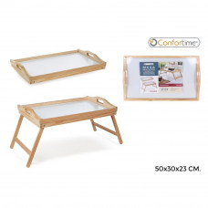 Skladací drevený stolík do postele, Confortime 50x30cm Skladací drevený stolík do postele, Confortime 50x30cm