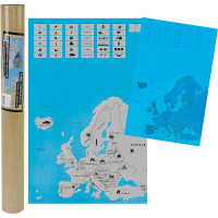 Stieracia mapa Európy MT7722, 45x70cm 