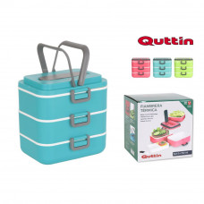 Termobox na jedlo Quttin 8942, trojdielný 2,25L