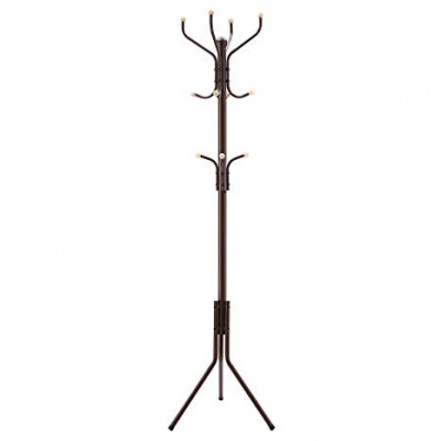 Kovový vešiak na kabáty čierny Ruhhy 23815, 170cm