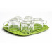 Odkapávač Qualy Baibua Tray, zelený Odkapávač Qualy Baibua Tray, zelený