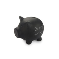 Čierna keramická popisovateľná pokladnička s kriedou Balvi Oink 25533 Čierna keramická popisovateľná pokladnička s kriedou Balvi Oink 25533