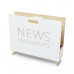 Stojan na noviny Balvi News, biely