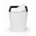 Odpadkový kôš Qualy Mini Square Flip Bin, malý, biely