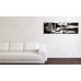 3-dielny obraz s hodinami, Cadillac, 35x105cm 3-dielny obraz s hodinami, Cadillac, 35x105cm