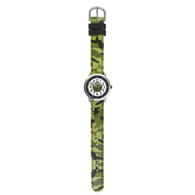 Chlapčenské náramkové hodinky CLOCKODILE CWB0031 s luminiscenčným ciferníkom – zelené, 5 ATM