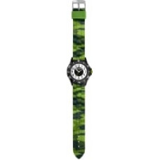 Chlapčenské náramkové hodinky CLOCKODILE CWB0083 – čierno-zelené, svietiaci ciferník, 5 ATM