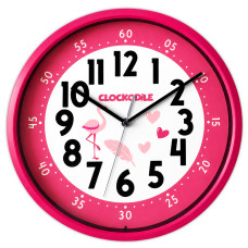Ružové detské nástenné hodiny flamingo CLOCKODILE CCS3002 Ružové detské nástenné hodiny flamingo CLOCKODILE CCS3002