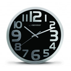 Nástenné hodiny ESPA HON012K, čierne 30cm