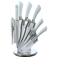8-dielna sada oceľových nožov, nožníc a ocieľky RL-KSS750