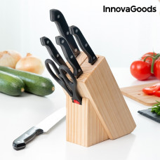Sada nožov s dreveným stojanom InnovaGoods IN1088 Sada nožov s dreveným stojanom InnovaGoods IN1088