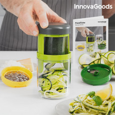 Spiralizer a strúhadlo s knihou receptov InnovaGoods FoodTube IN1025 Spiralizer a strúhadlo s knihou receptov InnovaGoods FoodTube IN1025