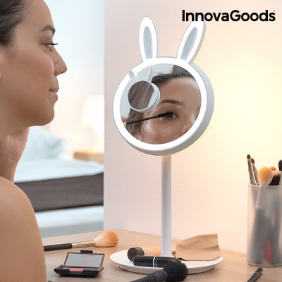 2 v 1 zrkadlová lampa Mirrobbit LED InnovaGoods make-up