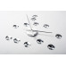 Nástenné hodiny ExitDesign DIY Diamond 668DM, 60cm