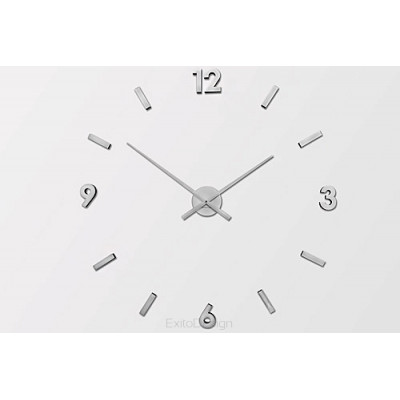 Nástenné hodiny ExitDesign Extender 668S, brúsený hliník 70-100cm