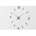 Nástenné hodiny ExitDesign Extender 668S, brúsený hliník 70-100cm