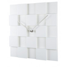 Nástenné hodiny ExitDesign KUBI, biele 30cm Nástenné hodiny ExitDesign KUBI, biele 30cm