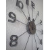 Nástenné hodiny Big Timer grafit ExitDesign 086NK, 50cm Nástenné hodiny Big Timer grafit ExitDesign 086NK, 50cm