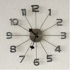 Nástenné hodiny Big Timer grafit ExitDesign 086NK, 50cm Nástenné hodiny Big Timer grafit ExitDesign 086NK, 50cm