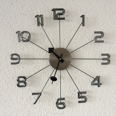 Nástenné hodiny Big Timer grafit ExitDesign 086NK, 50cm Nástenné hodiny Big Timer grafit ExitDesign 086NK, 50cm