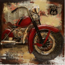 3d Kovový obraz 80x80 FAM03741 Motorka 3d Kovový obraz 80x80 FAM03741 Motorka