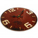 Drevené nástenné hodiny london FaC001, červené 30cm Drevené nástenné hodiny london FaC001, červené 30cm