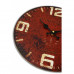 Drevené nástenné hodiny london FaC001, červené 30cm Drevené nástenné hodiny london FaC001, červené 30cm