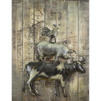 Kovový obraz na dreve 60x80cm G160714 Kovový obraz na dreve 60x80cm G160714