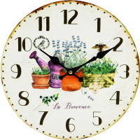 Drevené nástenné hodiny záhrada FalC017, 30cm Drevené nástenné hodiny záhrada FalC017, 30cm