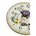 Drevené nástenné hodiny levanduľa FalC059, 30cm Drevené nástenné hodiny levanduľa FalC059, 30cm