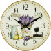 Drevené nástenné hodiny levanduľa FalC059, 30cm Drevené nástenné hodiny levanduľa FalC059, 30cm