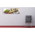 3-dielny obraz s hodinami, Fantasy, 35x105cm 3-dielny obraz s hodinami, Fantasy, 35x105cm
