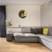 Nástenné kovové hodiny Loft Flexistyle z21a, 50cm zlatá