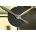 Nástenné kovové hodiny Loft Flexistyle z21a, 50cm zlatá- čierna