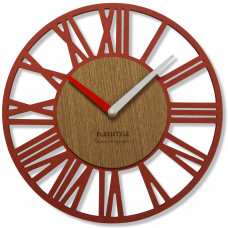 Nástenné hodiny Loft Piccolo rosso Flex z219_3d-32-x, 30 cm Nástenné hodiny Loft Piccolo rosso Flex z219_3d-32-x, 30 cm
