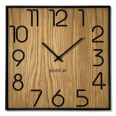 Drevené nástenné hodiny Wood Square z236a, 30cm