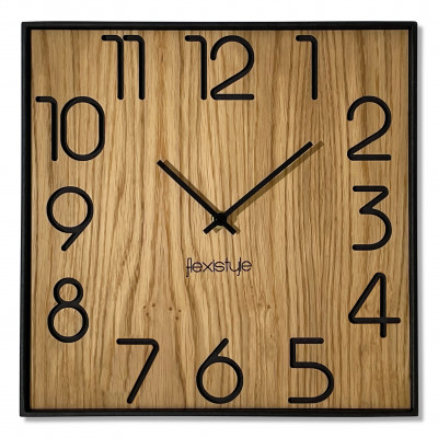 Drevené nástenné hodiny Wood Square z236a, 30cm Drevené nástenné hodiny Wood Square z236a, 30cm